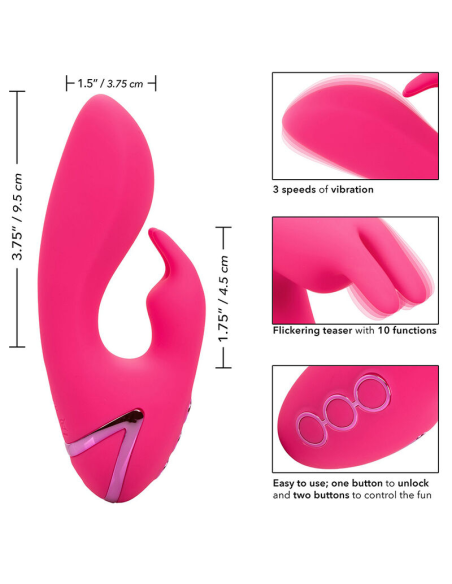 CALEXOTICS - SO. CAL SUSHINE Vibrador Conejito Fucsia | SexPlace.MX