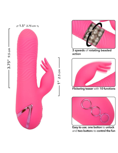 CALEXOTICS - SACRAMENTO SWEETIE Vibrador Conejito Rosa | SexPlace.MX