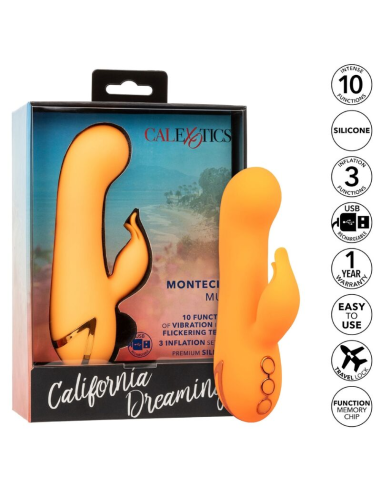 CALEXOTICS - MONTECITO MUSE Vibrador Conejito Naranja | SexPlace.MX