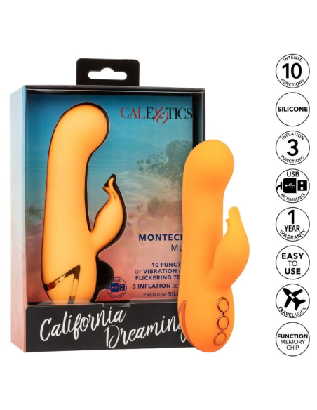 CALEXOTICS - MONTECITO MUSE Vibrador Conejito Naranja | SexPlace.MX