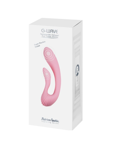 ADRIEN LASTIC - G-WAVE Vibrador Dual Conejito Rosa | SexPlace.MX