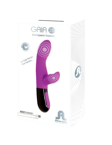 ADRIEN LASTIC - GAIA 2.0 Vibrador Conejito Violeta | SexPlace.MX