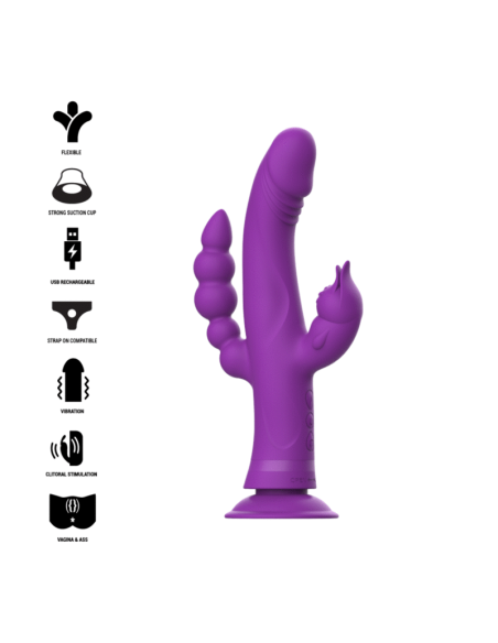 INTENSE - CASANOVA Vibrador Conejito Triple Motor | SexPlace.MX