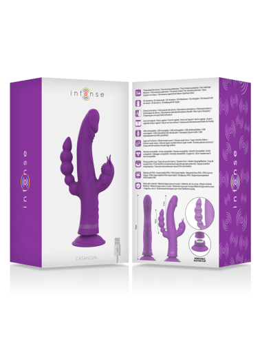 INTENSE - CASANOVA Vibrador Conejito Triple Motor | SexPlace.MX