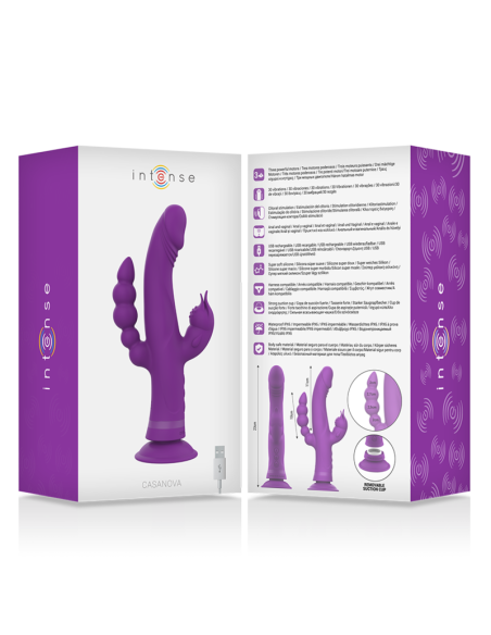 INTENSE - CASANOVA Vibrador Conejito Triple Motor | SexPlace.MX