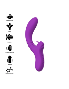 INTENSE - HARRY Vibrador Flexible Con Lengua Morado | SexPlace.MX