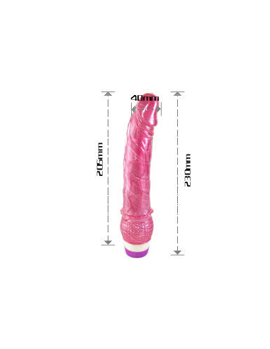 Baile - Vibrador Rojo Realista 23 cm | Tacto Suave y Potente Vibración