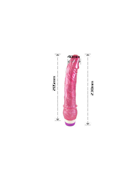 Baile - Vibrador Rojo Realista 23 cm | Tacto Suave y Potente Vibración