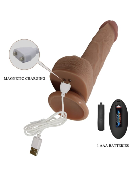 PRETTY LOVE - TOMMY Dildo Realista Vibrador 22.5 Cm | SexPlace.MX