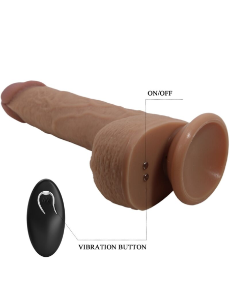 PRETTY LOVE - TOMMY Dildo Realista Vibrador 22.5 Cm | SexPlace.MX