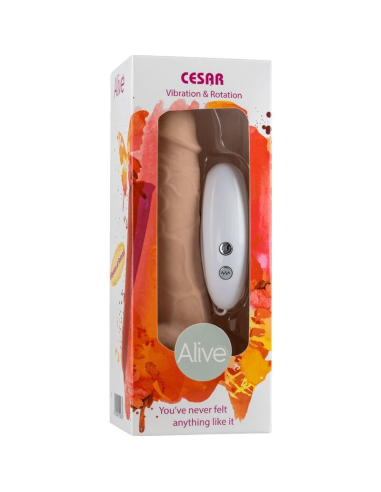 ALIVE - CESAR Pene Realistico Vibrador & Rotador 17.5 Cm | SexPlace.MX