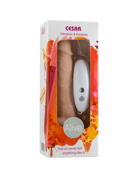 ALIVE - CESAR Pene Realistico Vibrador & Rotador 17.5 Cm | SexPlace.MX