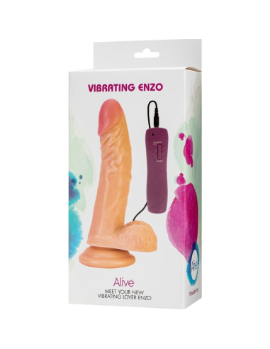 ALIVE - ENZO Pene Realístico Vibrador 21 CM | SexPlace.MX