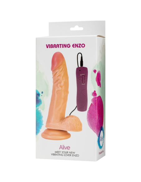 ALIVE - ENZO Pene Realístico Vibrador 21 CM | SexPlace.MX