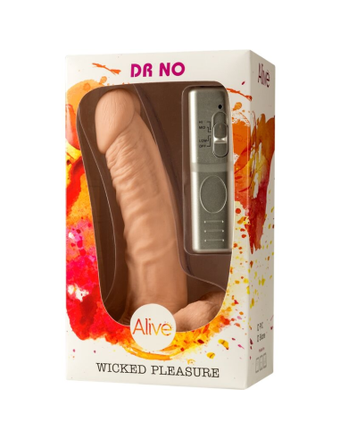 ALIVE - DR. NO Pene Realístico Vibrador 18 CM | SexPlace.MX