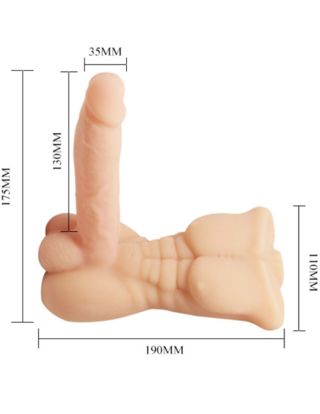 Temptation Bigger Man - Pene Vibrador con Múltiples Velocidades