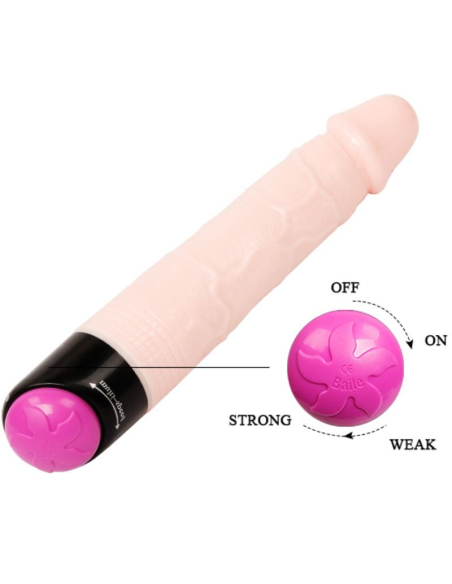 BAILE - Dildo Vibrador Realista 24 cm con Vibración y Rotación