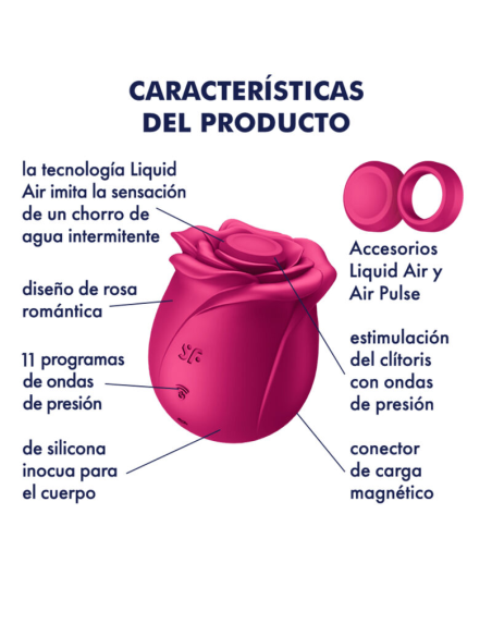 SATISFYER - AIR PULSE PRO 2 CLASSIC BLOSSOM Vibrador | SexPlace.MX