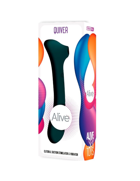 ALIVE - QUIVER Succionador y Vibrador Verde | SexPlace.MX