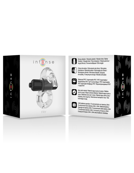 INTENSE - FRY RABBIT RING Anillo Vibrador Transparente | SexPlace.MX