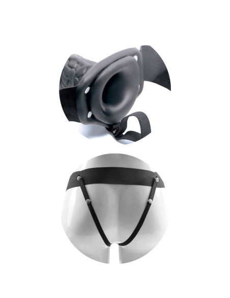 TOYZ4LOVERS - Arnés Hueco con Dildo Vibrador 20,5cm Negro| SexPlace.MX