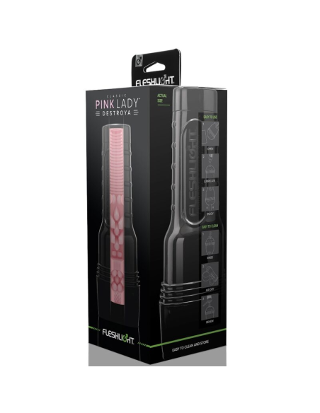 FLESHLIGHT - CLASSIC PINK LADY DESTROYA MASTURBADOR | SexPlace.MX