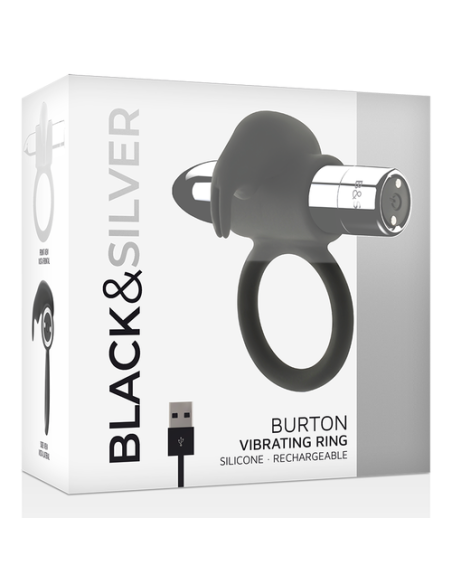 BLACK&SILVER BURTON ANILLO RECARGABLE