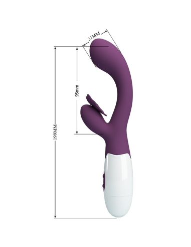 PRETTY LOVE - BUTTERFLY KISS Vibrador Conejito Y Punto G | SexPlace.MX