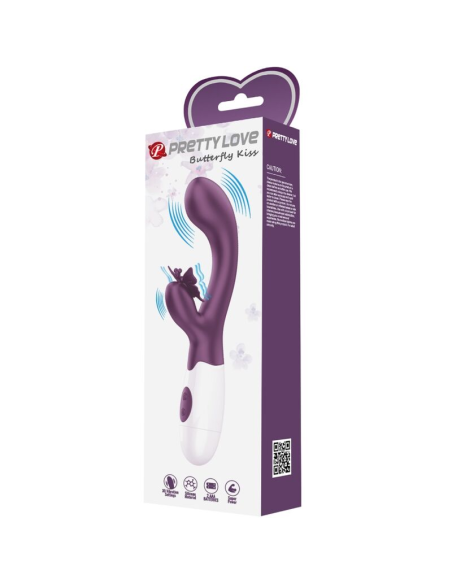 PRETTY LOVE - BUTTERFLY KISS Vibrador Conejito Y Punto G | SexPlace.MX