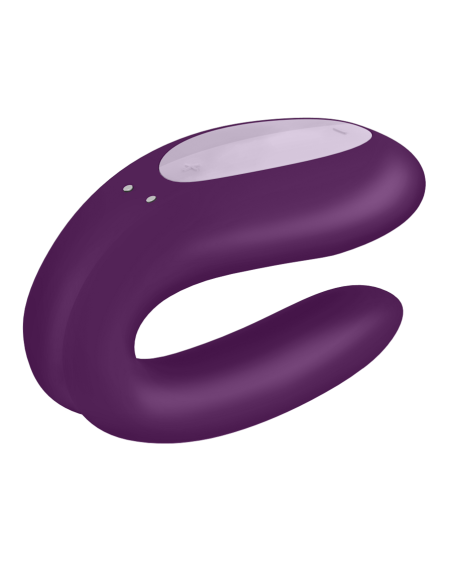 SATISFYER - Double Joy Vibrador Para Parejas App Morado | SexPlace.MX