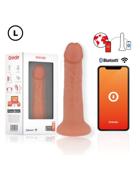 ONINDER - LARGE BOGOTÁ Dildo Vibrador 22 cm Con App | SexPlace.MX
