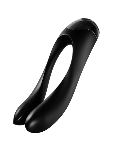 SATISFYER - CANDY CANE Vibrador Dedal Negro | SexPlace.MX