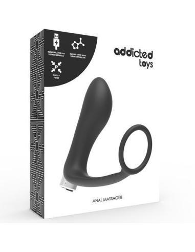 ADDICTED TOYS - VIBRADOR PROSTÁTICO RECARGABLE | SexPlace.MX