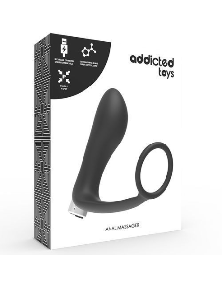 ADDICTED TOYS - VIBRADOR PROSTÁTICO RECARGABLE | SexPlace.MX
