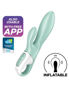 SATISFYER - AIR PUMP BUNNY 5+ Vibrador Conejito Inflable | SexPlace.MX