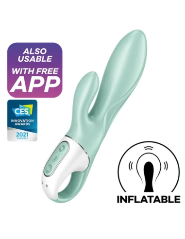 SATISFYER - AIR PUMP BUNNY 5+ Vibrador Conejito Inflable | SexPlace.MX