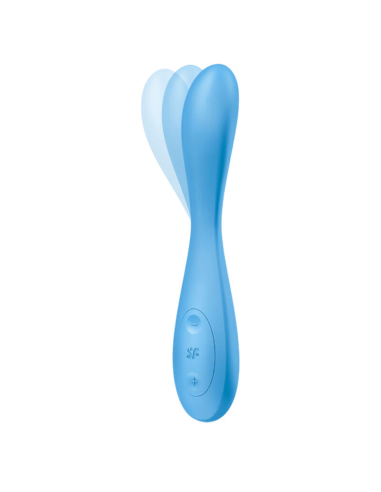 SATISFYER - G-SPOT FLEX 4+ Multi Vibrador App Azul | SexPlace.MX