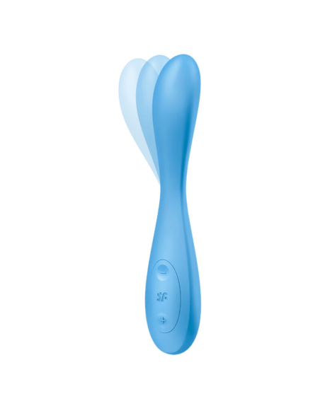 SATISFYER - G-SPOT FLEX 4+ Multi Vibrador App Azul | SexPlace.MX