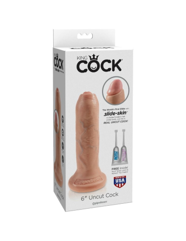 KING COCK - PENE REALISTICO con PREPUCIO 15 CM | SexPlace.MX