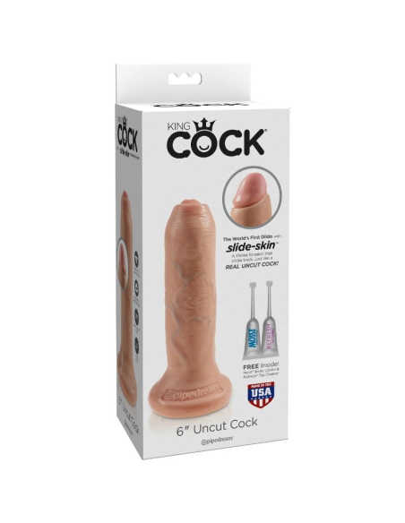 KING COCK - PENE REALISTICO con PREPUCIO 15 CM | SexPlace.MX