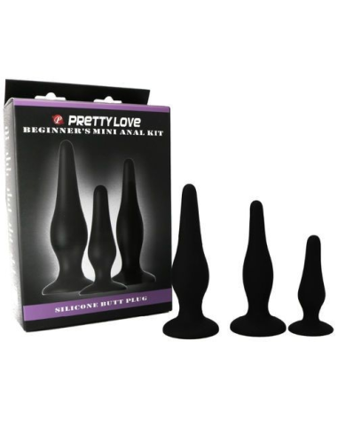 PRETTY LOVE - Kit Plugs Anales de Silicona | SEXPLACE.MX