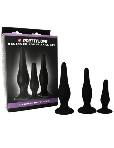 PRETTY LOVE - Kit Plugs Anales de Silicona | SEXPLACE.MX