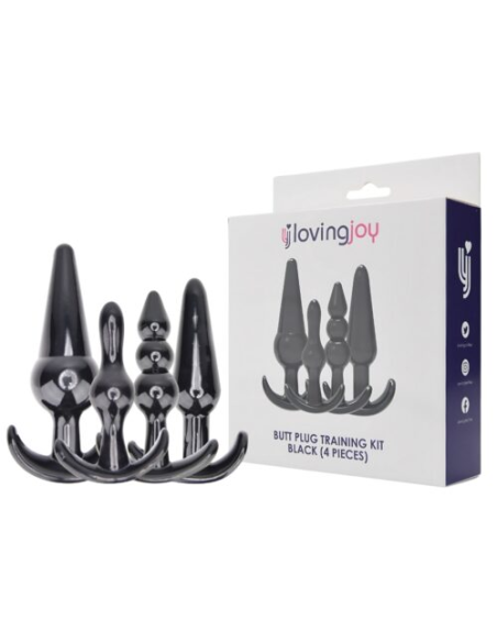 LOVING JOY - Kit de entrenamiento con Tapón Anal Negro | SexPlace.MX