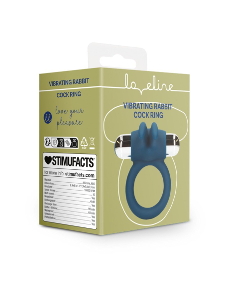 LOVELINE - Anillo Vibrador Conejo Baltic Blue | SexPlace.MX