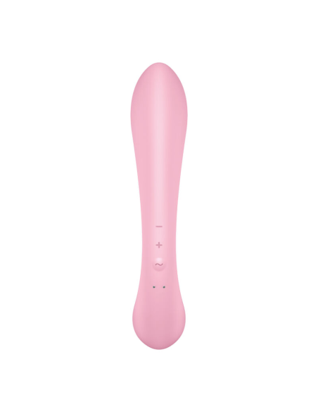 SATISFYER - TRIPLE OH VIBRADOR HÍBRIDO ROSA