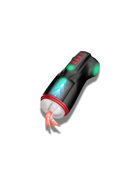 Shadow Sinner Raven Masturs– Masturbador Multifunción con Succión, Vibración y Luces LED