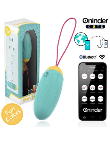 ONINDER CUTE - LOVE PLEASURE HUEVO VIBRO-GEMAS ROTADORAS SILICONA - APP MUNDIAL GRATUITA