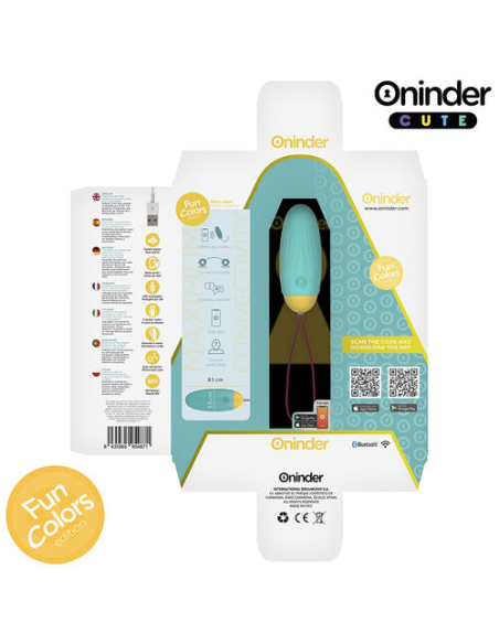 ONINDER CUTE - LOVE PLEASURE HUEVO VIBRO-GEMAS ROTADORAS SILICONA - APP MUNDIAL GRATUITA