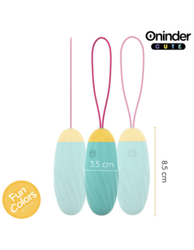 ONINDER CUTE - LOVE PLEASURE HUEVO VIBRO-GEMAS ROTADORAS SILICONA - APP MUNDIAL GRATUITA