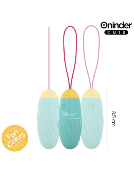 ONINDER CUTE - LOVE PLEASURE HUEVO VIBRO-GEMAS ROTADORAS SILICONA - APP MUNDIAL GRATUITA